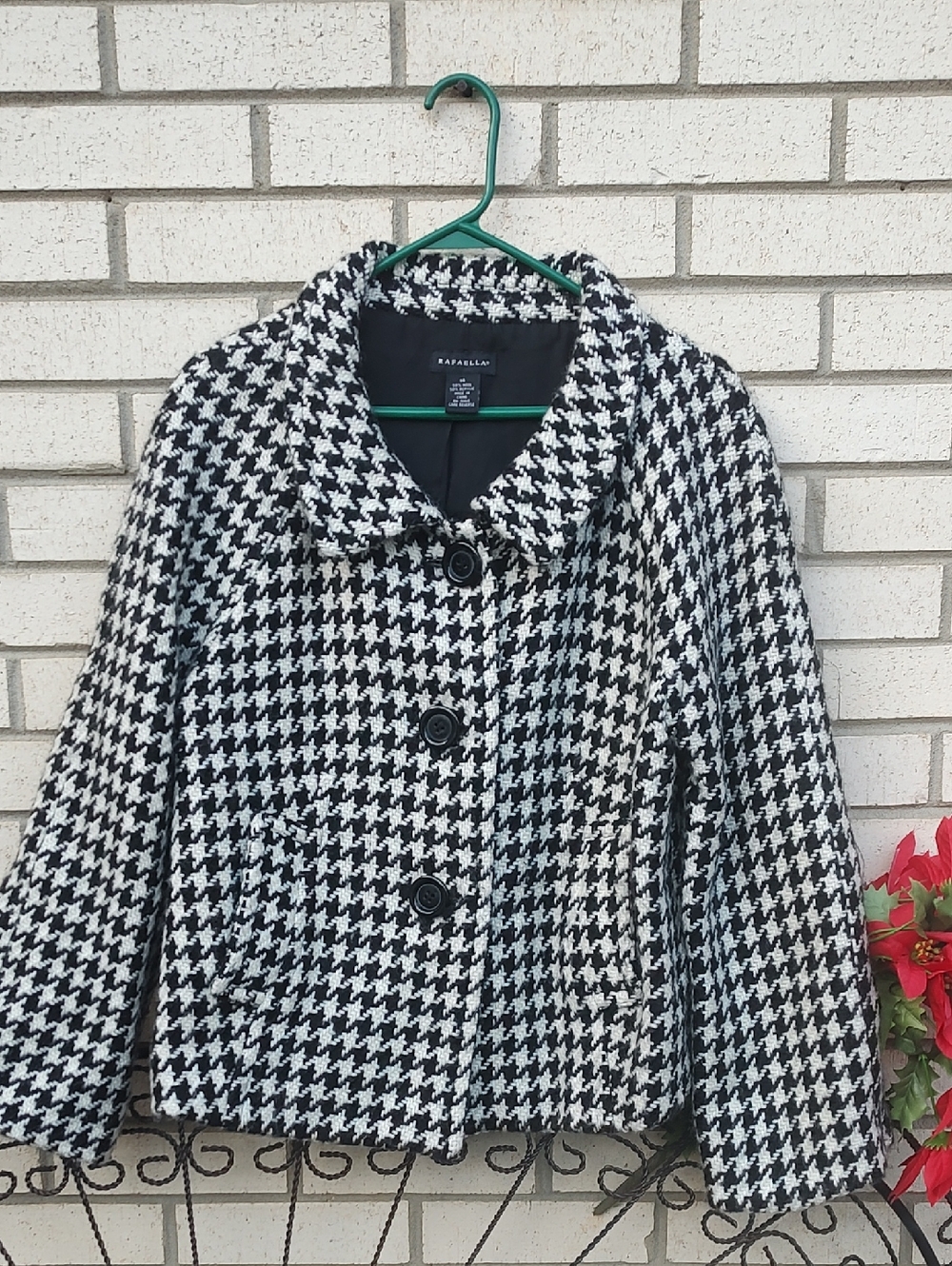 Rafaella Black & White Houndstooth Jacket - Picture 3 of 9